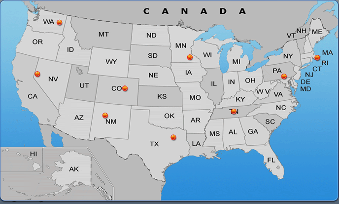 ER-Racks USA Dealer Map